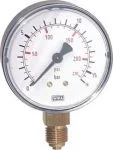 Manometer Ø 40, 50, 63 mm, Klasse 2.5, Gehäuse Kunststoff schwarz (KU/Ms)