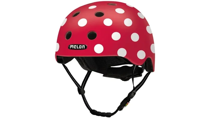 MELON Helm „All Stars“ Urban Active, Magnetverschl dotty white ma