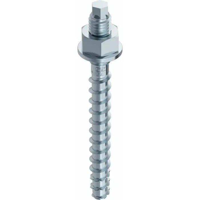 MULTI-MONTI-plus V Betonschraube Stahl verzinkt Anschlussgewinde M10 SW7 – 10 x 90 mm – 25 Stück
