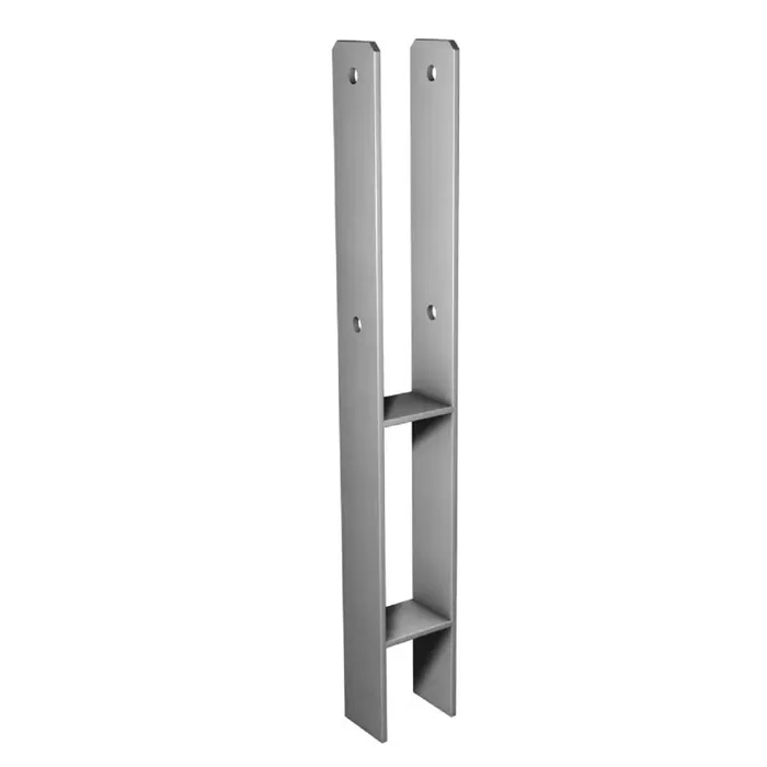 Pfostenträger H-Form Betonanker Länge 800 mm Gabelweite 111 mm feuerverzinkt