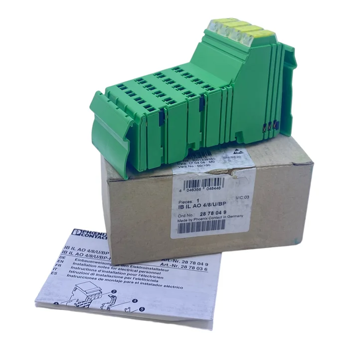 Phoenix Contact 2878049 Inline-Analog-Ausgabeklemme IB-IL-AO-4/8/U/BP 7,5V DC