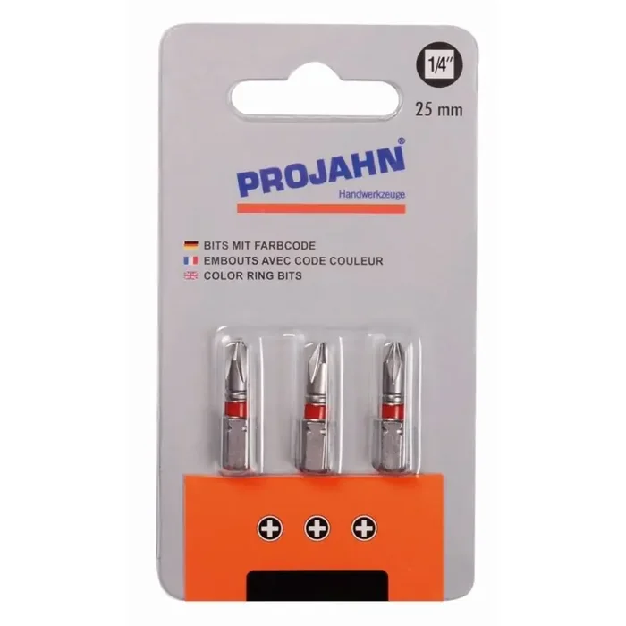 Projahn Color-Ring Bit 6,3 (1/4″) für Kreuzschlitz-Schrauben PH