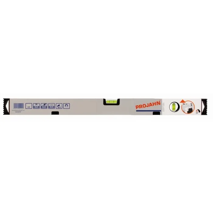 Projahn Wasserwaage mit Vertikal-Spiegel-Libelle und Magnet 80 cm lang