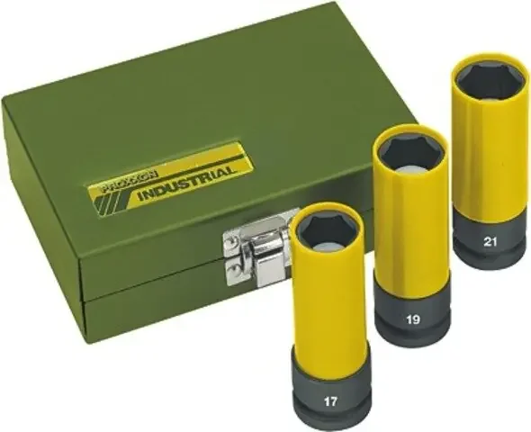 PROXXON Radmutterneinsatz 3-teiliger Satz, 1/2″, I Länge 85 mm