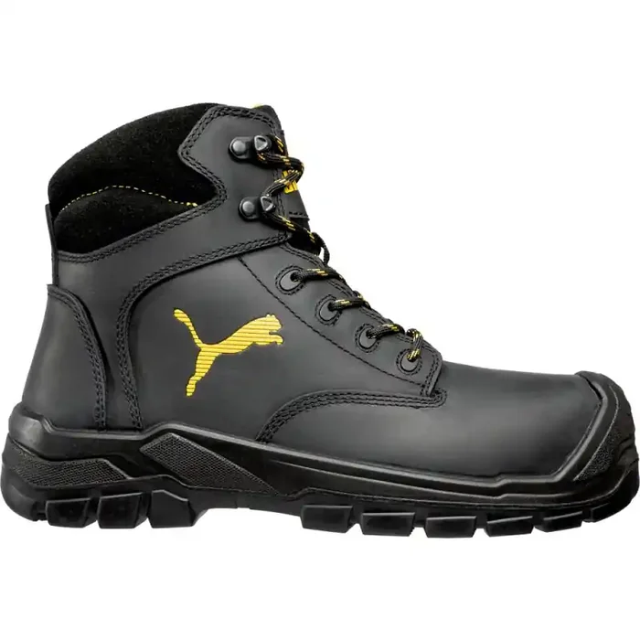 Puma BORNEO BLACK MID robuster hoher Sicherheitsschuh S3 schwarz/grau Gr. 47
