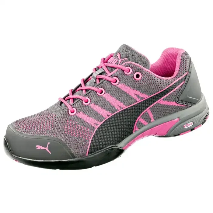 Puma CELERITY KNIT PINK sportlicher Damen-Sicherheitsschuh S1 grau/pink