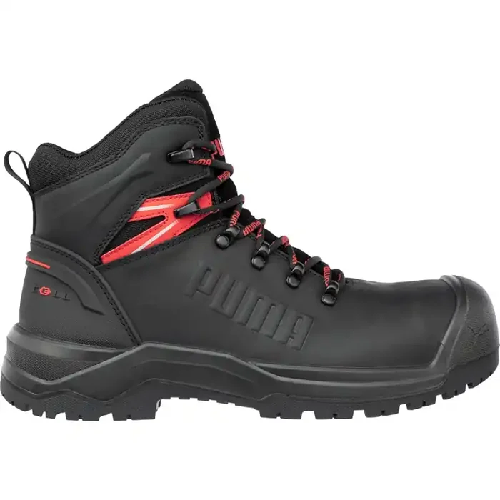 Puma IRON HD BLK MID S3S hoher extrem robuster Sicherheitsschuh schwarz Gr. 48