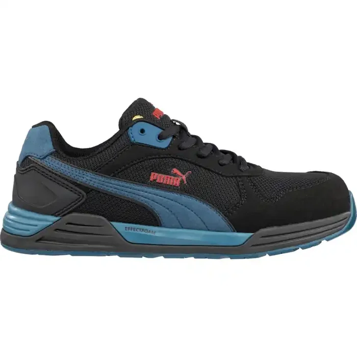 Puma streetstyle Sicherheitsschuh FRONTSIDE BLK/BLUE LOW S1P ESD schwarz-blau Gr. 42