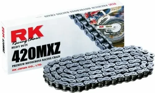 RK Kette „420MXZ“ 1/2 x 1/4, MX-Racing Kette, Zugk 112 Glieder