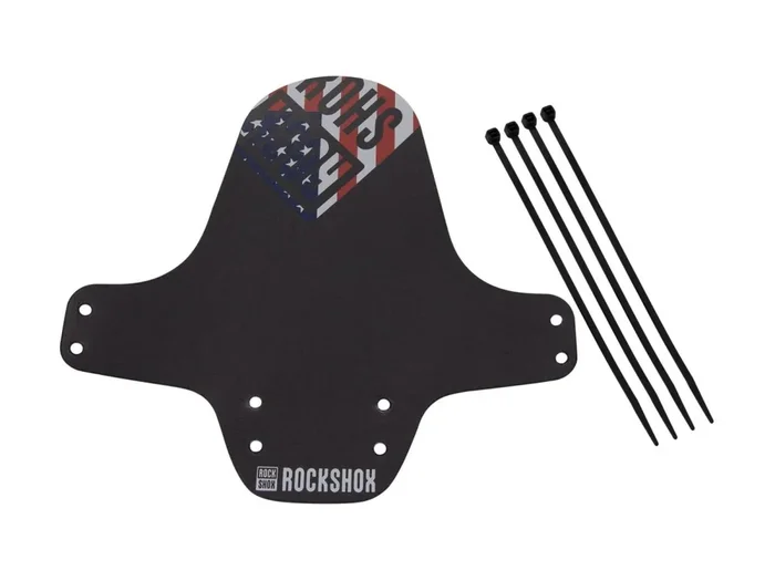 ROCKSHOX Steckradschutz „Fender“ Kunststoff Passen schwarz / Flag