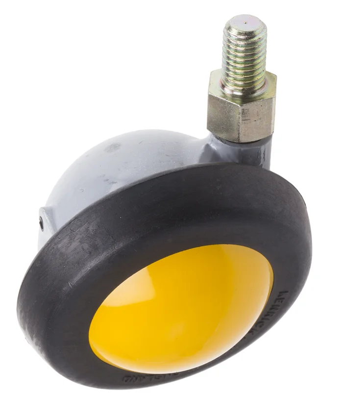 RS PRO Drehlager Lenkrolle, Rad ø 50mm, 50kg, Gewindebolzen, Gummi-Material