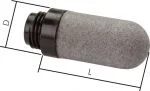 Schalldämpfer aus Kunststoff (poröses Niederdruck Polyethylen)