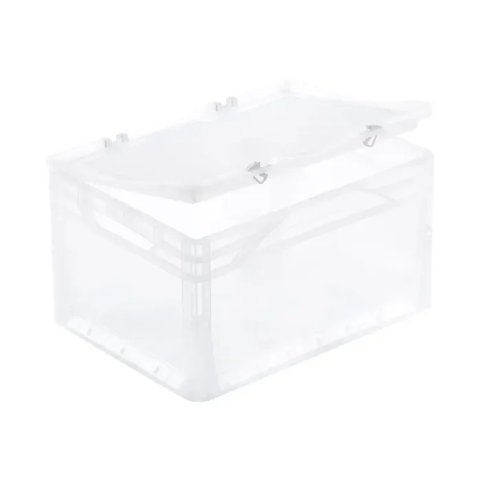 Scharnierdeckel für Eurobehälter basic- und lightline transluzent 400×300 und 600x400mm
