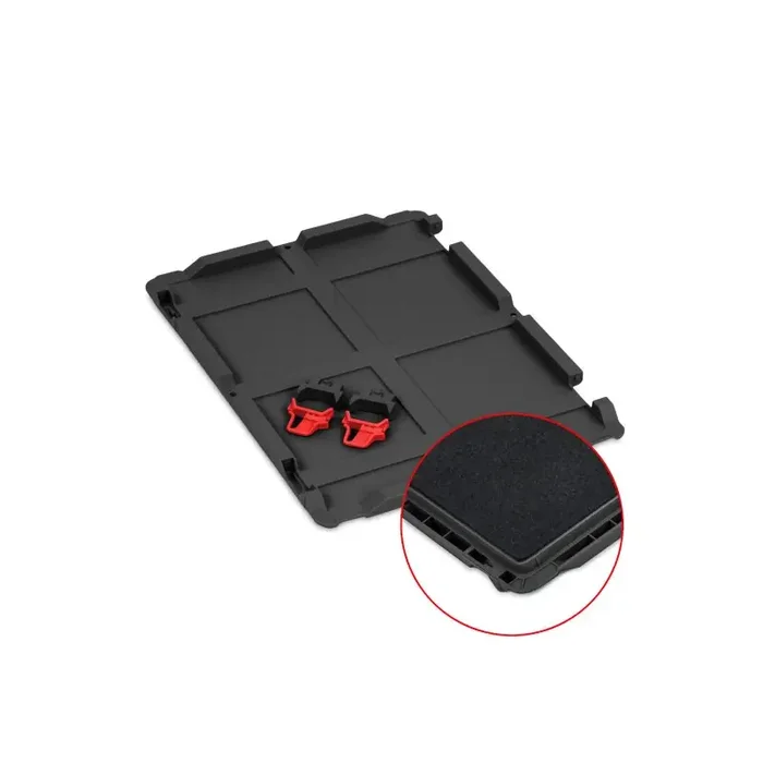 Scharnierdeckel-Set mit Schaumstoff und roten Beschlägen für NextGen 2.0 Cycle 400x300mm