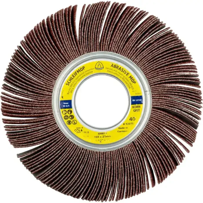 Schleifmoprad SM 611 für Farbe, Lack, Spachtel, Holz, Kunststoff, Metall 250 x 50 x 68,2 mm Körnung 180