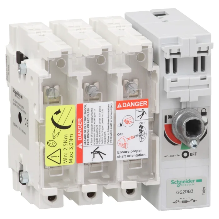 Schneider Electric GS2J Sicherungstrennschalter 3-polig, 100A, 3 Schließer, TeSys, A4 Sicherungsgröße, 3 phasig