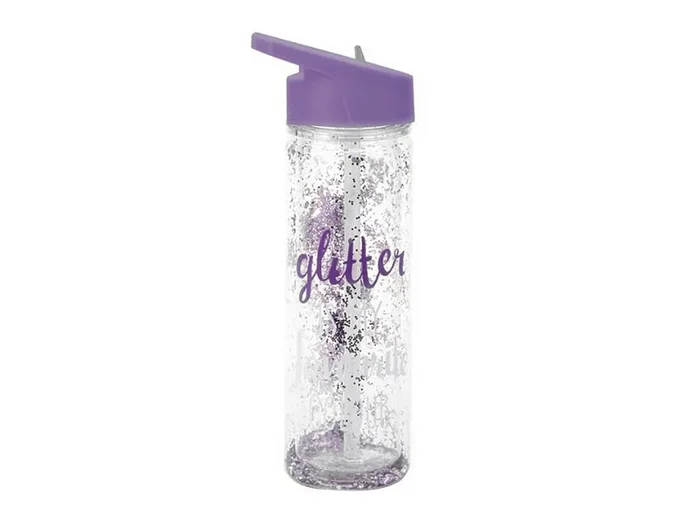 SMASH Trinkflasche Glitter doppelwandig 500ml