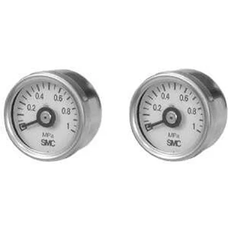 SMC Druckmessgerät Prozessanschluss hinten Analog 0MPa → 0.4MPa, Ø 30mm R1/8