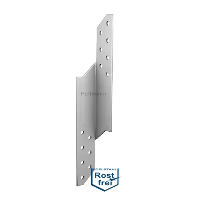 Sparrenpfettenverbinder Sparrenpfettenanker Edelstahl A2 210 x 32 x 2 mm links