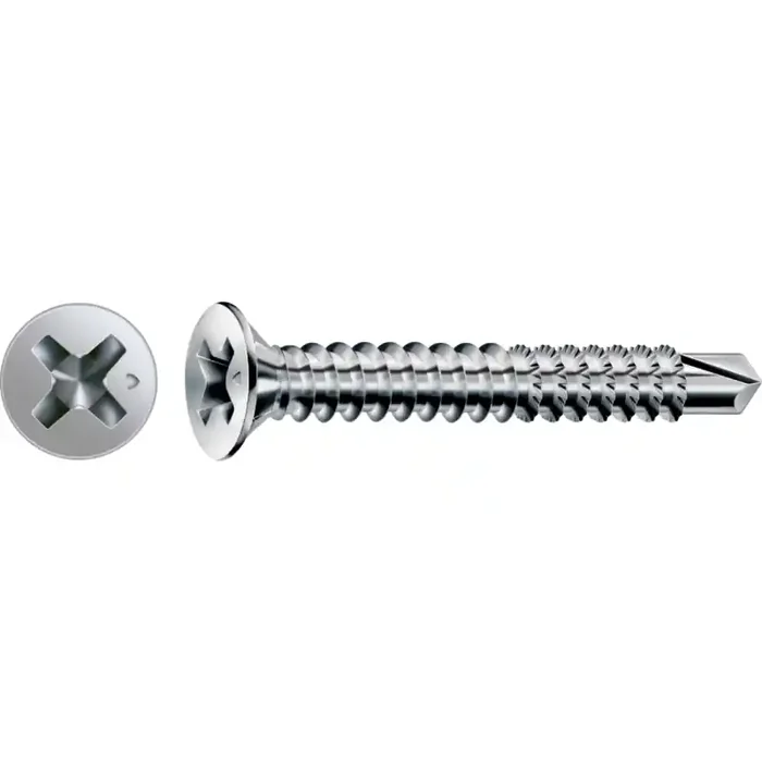 SPAX FEX-A Beschlagschraube WIROX Grobgewinde Senkkopf Kreuzschlitz Bohrspitze 3,9 x 19mm – 1000 Stück