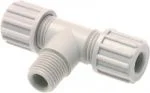T-Einschraubverschraubungen PA Anschlussprinzip „1“ für Schläuche (nicht für PTFE-Schläuche), alle Größen