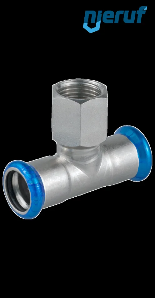 T-Stück DN32 – 35,0 mm Pressfitting I x I, Innengewinde 1″ Zoll Edelstahl