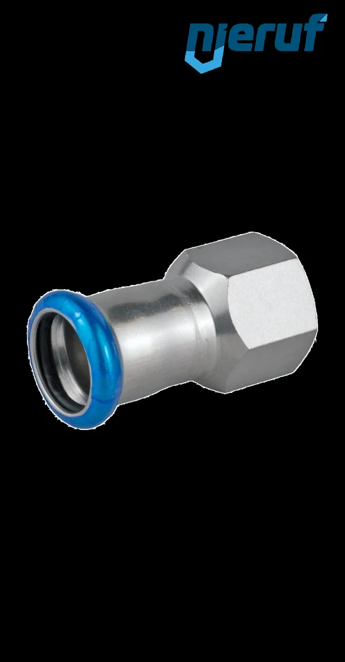 Übergangsmuffe Pressfitting I DN32 – 35,0 mm, Innengewinde 1 1/4″ Zoll Edelstahl