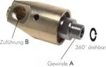 Universal-Drehdurchführungen, Messing, bis 3500 U/min., bis 50 bar, alle Größen