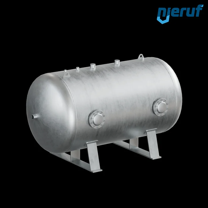 Vakuumbehaelter BE03 2000 Liter liegend, -1-3 bar, Stahl grundiert