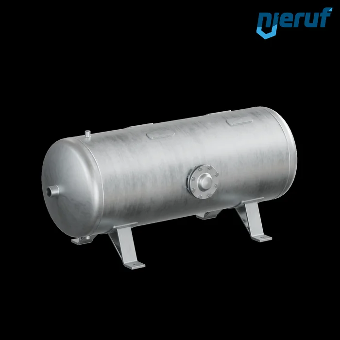 Vakuumbehaelter BE03 250 Liter liegend, -1-3 bar, Stahl grundiert