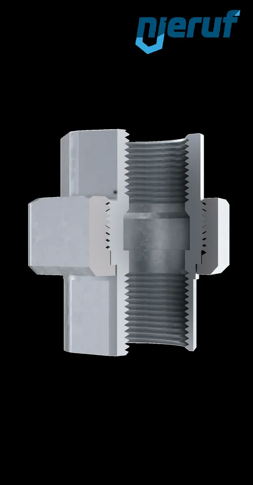 Verschraubung Nr. 330, Temperguss verzinkt 3/8″ Zoll