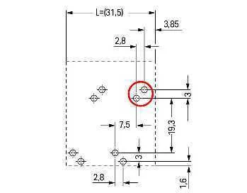 WAGO Leiter-Leiterplattenklemme10 746-2303/000-005