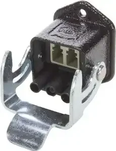 Wanddurchführung, Set Han3A receptacle AC LC duplex SM GOF