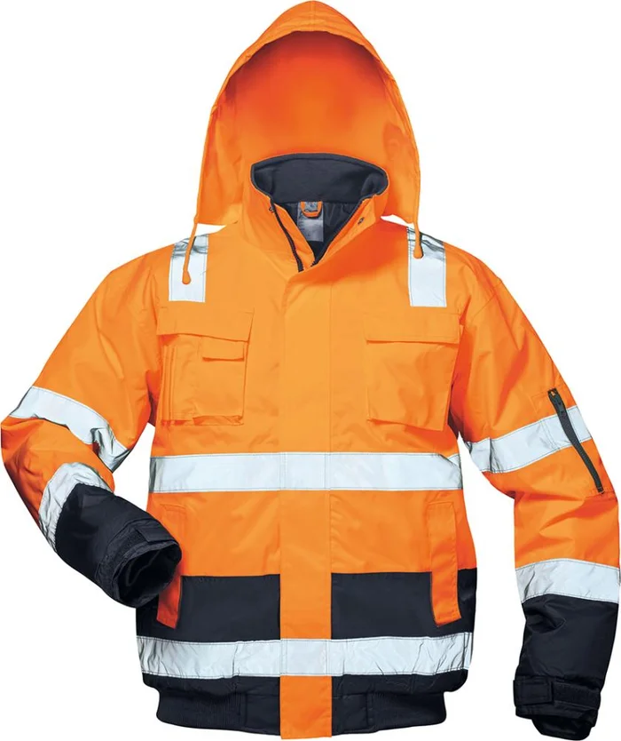 Warnpilotenjacke Jonas,Gr.S,orange/blau