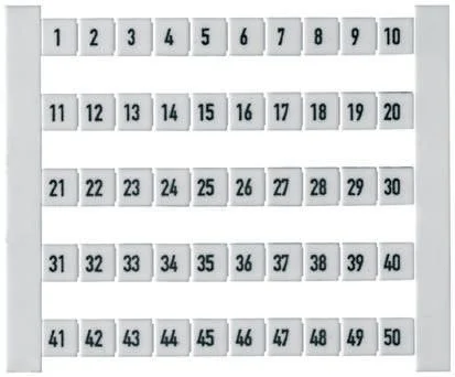 Weidmuller DEK 11-20 Terminal Marker für Anschlussklemmenblock