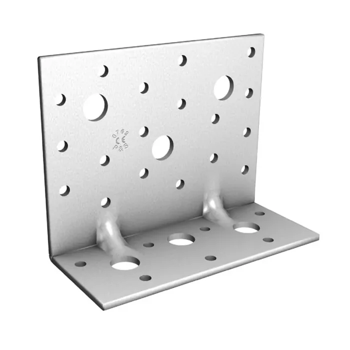 Winkelverbinder Montagewinkel mit Steg ungleichschenklig 90 x 50 x 116 x 3,0 mm verzinkt