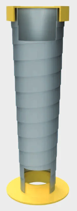 WMB-Spirale Federbandstahl blau poliert (zur Erstmontage) Typ 120-3000-180 vertikal
