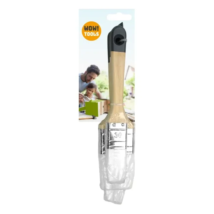 Wow!Tools Lackier/Fensterpinsel-Set PLUS+ 3-teilig Flachpinsel und Fensterpinsel