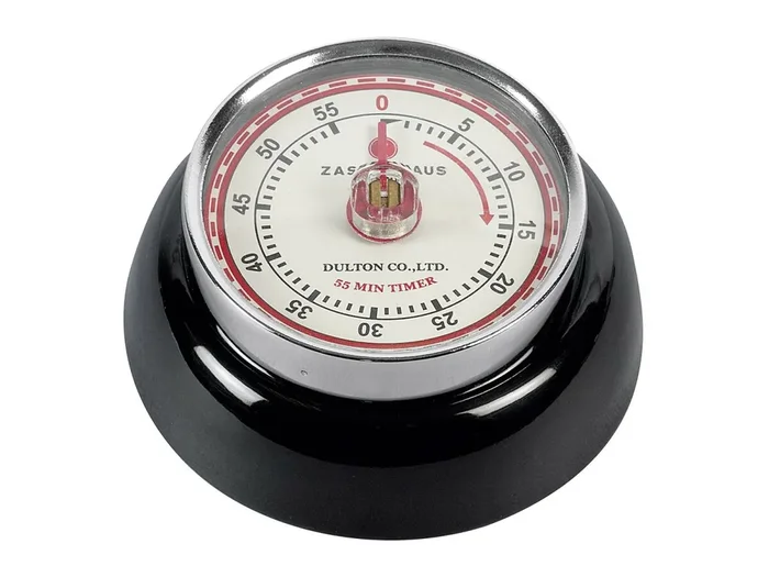 ZASSENHAUS Kurzzeitmesser Retro-Look 3cm Ø7cm schwarz